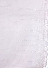 Embroidered Lawn Summer Shawl D#38 - White 1