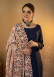 Rubaaiyat - Embroidered Velvet Shawl - D#03