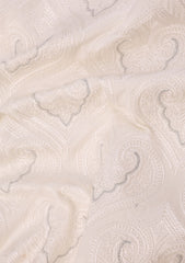 Elite Men Boski Zari Embroidered Selvage - Off White