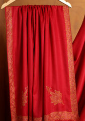 Pashmina Kashmiri Border Shawl D#124 - Red