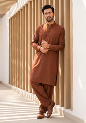 Elite Men Canybo Wash & Wear Fabric - Rust