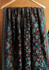 Pashmina Jamawar Shawl D#124 - Black