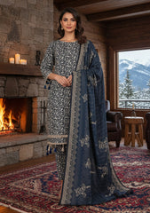 Winter - Riwaj - Printed Marina - 3 Pcs - Wool Shawl 25 - D#80