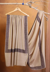 Pashmina Embroidered Border Shawl D#259 - Skin