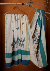 Pashmina Ari Work Shawl D#05 - Off White