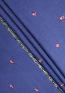 Harrington Grayson France Cashmere Wool Fabric - R Blue