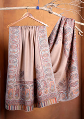 Pashmina Jamawar Shawl D#170 - Skin