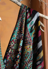 Pashmina Jamawar Shawl D#124 - Black