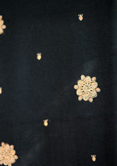 Pashmina Wool Embroidered Shawl D - 02 - Black