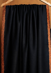 Pashmina Kashmiri Border Shawl D#123 - Black