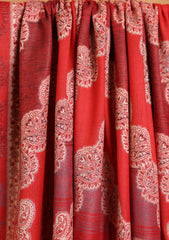 Pashmina Jamawar Shawl D#201 - Red