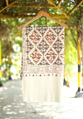 Ari Work Wool Shawl D - 25 - Fawn