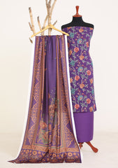 Winter - Rubaaiyat - D Prints - Marina 26 - Wool Shawl - RPM#14 - Purple