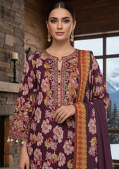 Winter - Riwaj - Printed Marina - 3 Pcs - Wool Shawl 25 - D#52