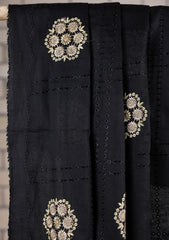 Embroidered Lawn Summer Shawl D#36 - Black