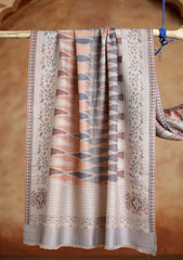 Pashmina Jamawar Scarf D#55 - L Grey