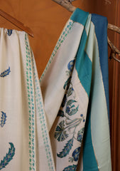 Pashmina Ari Work Shawl D#05 - Off White