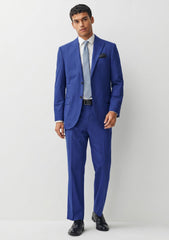 Loro Piana Lightest Super 150's Wool & Silk Fabric - I Blue