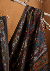 Pashmina Zari Jamawar Shawl D#20 - Brown 1