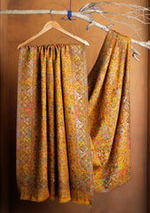 Pashmina Zari Jamawar Shawl D#57 - Mustard