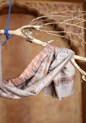 Pashmina Jamawar Scarf D#55 - L Grey