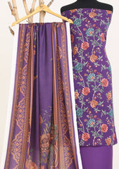 Winter - Rubaaiyat - D Prints - Marina 26 - Wool Shawl - RPM#14 - Purple