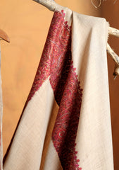 Pashmina Embroidered Border Shawl D#224 - Skin