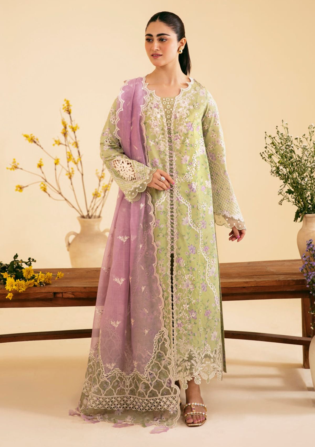 Lawn Collection - Qalamkar - Qlinekari 24 - SQ#10 - VEHJA