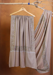 Pashmina Kashmiri Border Shawl D#169 - Skin