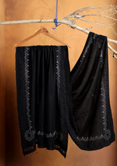 Pashmina Stone Work Shawl D#08 - Black