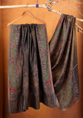 Pashmina Zari Jamawar Shawl D#01 - L Blue