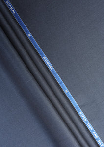 Scabal Super 200's Wool & Silk With Diamond 200 GR - Navy Blue