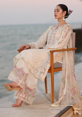 Lawn - Noor By Saadia Asad - Eid Luxury - Handwork Laserkari - NEH25#3A