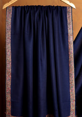 Pashmina Kashmiri Border Shawl D#130 - N Blue