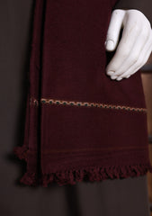 Men Shawls - Wool Shawls - D#09 - Maroon