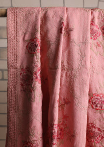 Karandi Embroidered Shawl D#15 - Pink