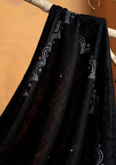 Pashmina Stone Work Shawl D#08 - Black
