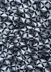 Elite Men Embroidered Sequence Viscose Fabric - Black