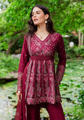 Winter - Marjjan - Bella 25 - Embroidered Karandi - MWK#39 A - MEHROON