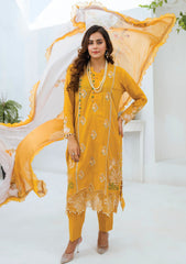 Lawn - Abeer Rasheed - Farzana - Luxury 25 - AR#05 - Golden Lotus
