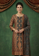 Formals - Riwaj - Fancy Chiffon Jamawar - 2 Pcs Suit - CND#17 - Black