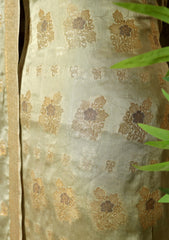 Formals - Fancy Closet - 2 pcs Suit - Satin Silk Jamawar D#07 Pista