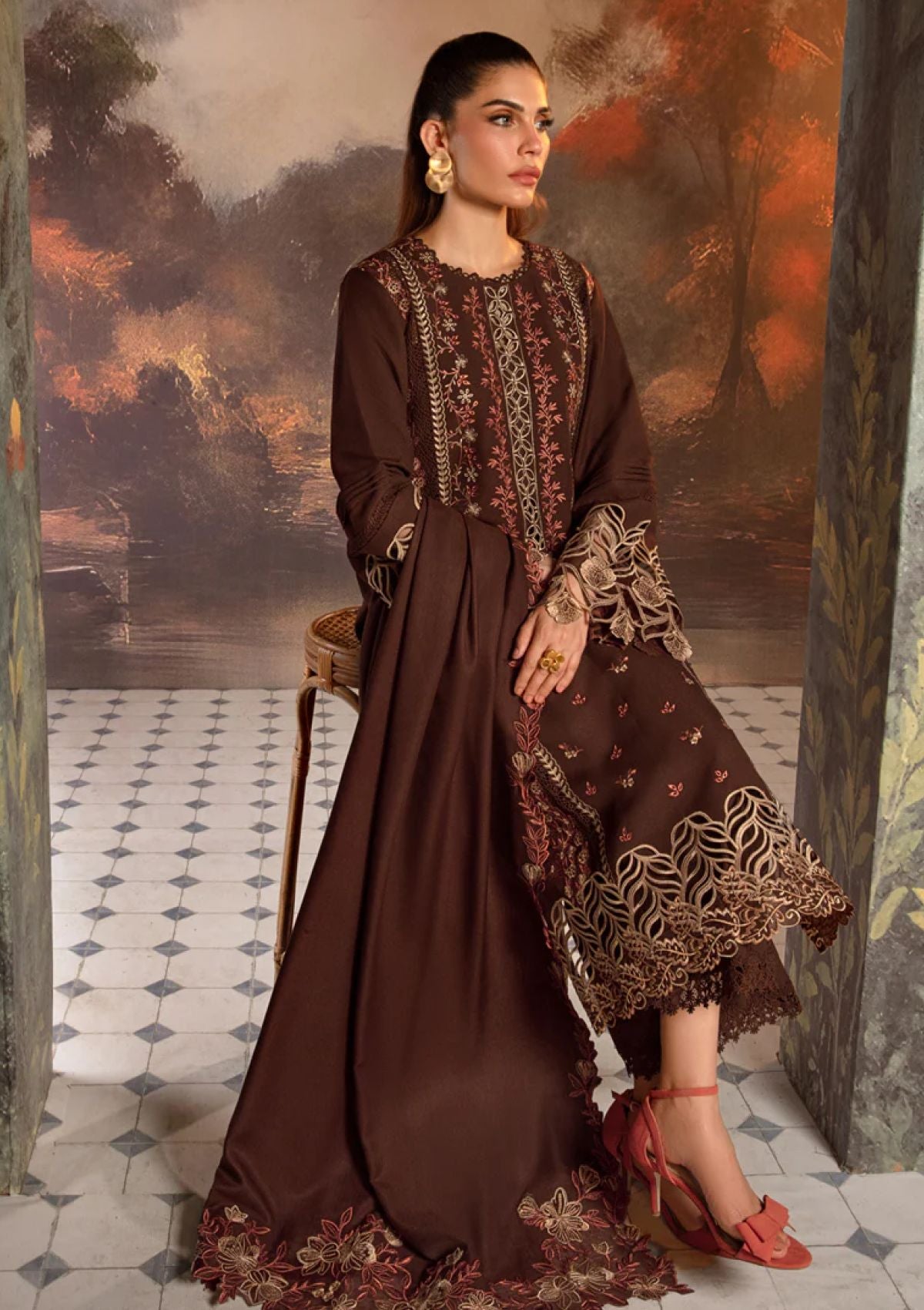 Winter Collection - Rang Rasiya - Premium Edit 24 - RRP#07 - Hot Choclate