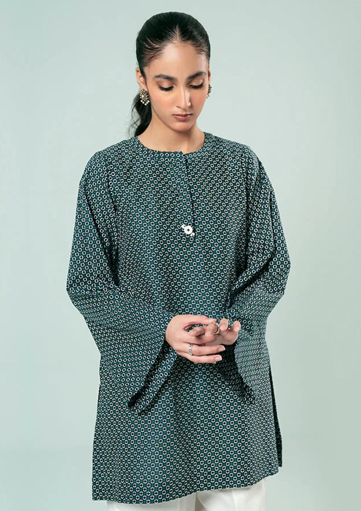 Pret Collection - Fozia Khalid - Basics Vol 3 - Dotted Printed Kurta