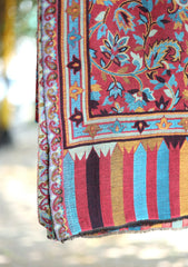 Pashmina Kaani Work Shawl D - 10 - Multi