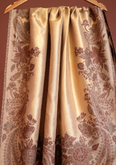 Pashmina Zari Jamawar Shawl D - 07 - Skin