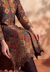 Pret - Riwaj - Silk Kani Zari Jamawar Shirt - Plum