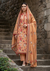 Winter - Riwaj - Printed Marina - 3 Pcs - Wool Shawl 25 - D#43