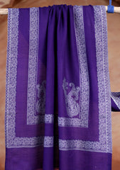 Pashmina Jamawar Scarf D#81 - Purple