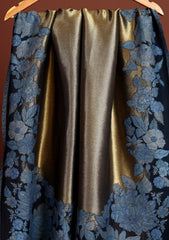 Pashmina Zari Jamawar Shawl D - 48 - N Blue